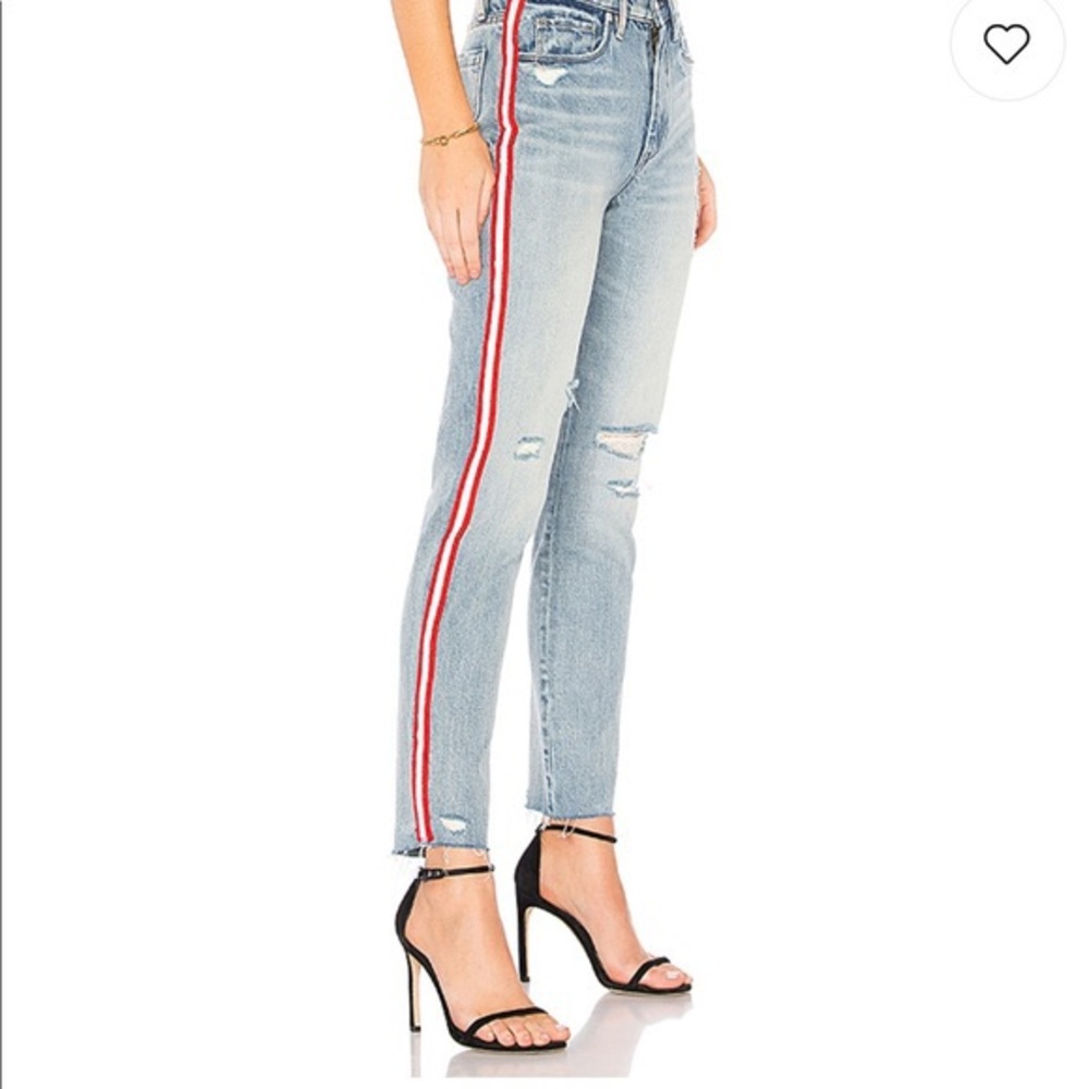 Blank NYC jeans with red stripes on side